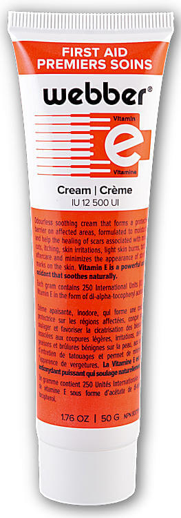 Webber First Aid Cream with vitamin E